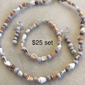 Shell bead necklace
